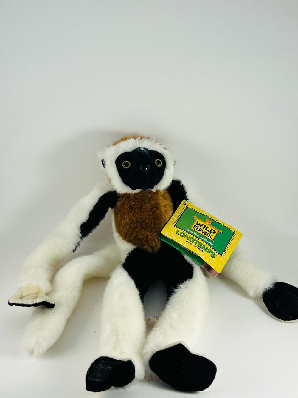 Wild Republic Verreaux’s Sifaka Long Arm Lemur Monkey 14” Plush NWT